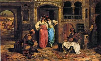 Arab or Arabic people and life. Orientalism oil paintings 598, unknow artist